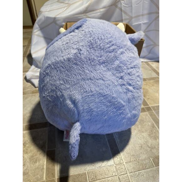 Squishmallows Bubba The Fuzzy Purple Cow Fuzzamallow Squishmallow Plush - Picture 3 of 9